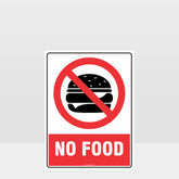 Customized Safety Signs,Prohibition No Food Sign